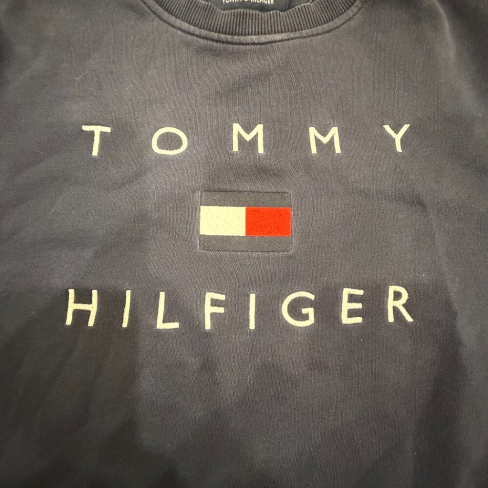 Tommy Hilfiger Blue Pullover Crew Sweatshirt - Women’s Size Small - Picture 3 of 10